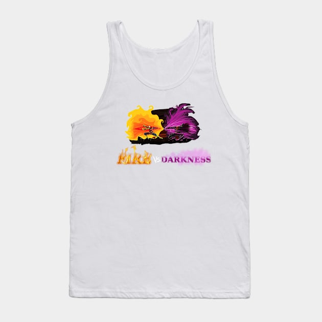 Fire vs Darkness 2 Tank Top by alened